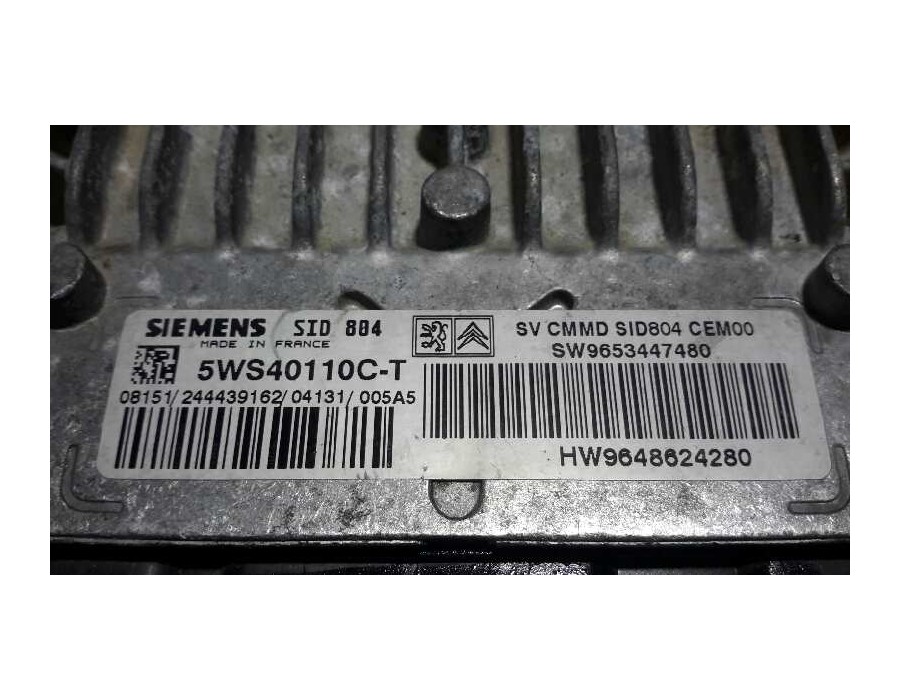 Recambio de centralita motor uce para citroën c3 1.4 hdi referencia OEM IAM 5WS40110CT SID804 9648624280