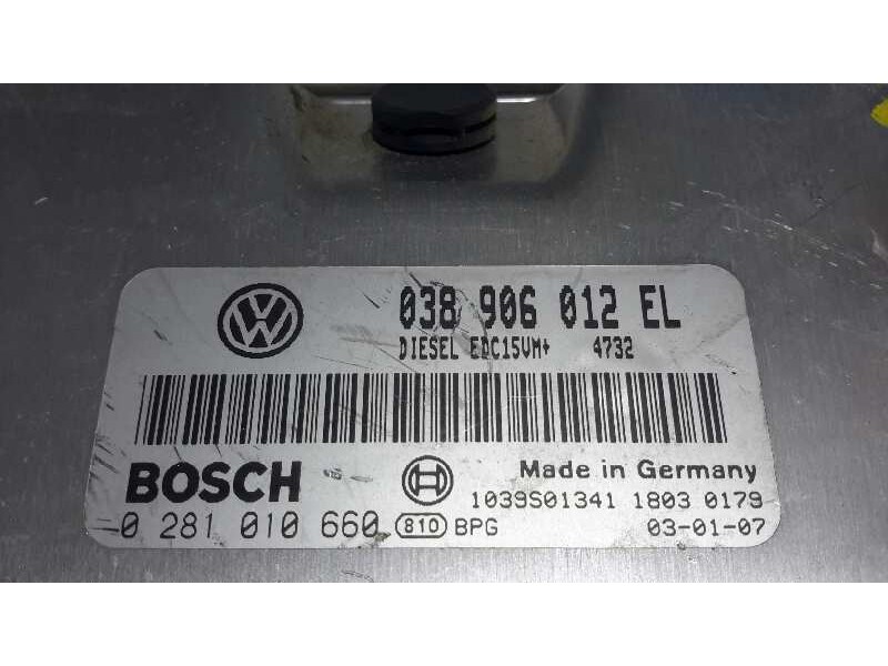 Recambio de centralita motor uce para volkswagen polo (9n1) 1.9 sdi referencia OEM IAM 0281010660 EDC15VM+ 038906012EL