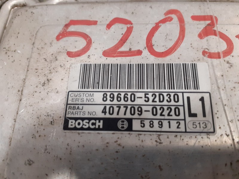 Recambio de centralita motor uce para toyota yaris (ksp9/scp9/nlp9) referencia OEM IAM 0261208936 1039S11463 896610D270