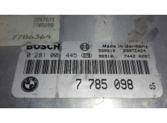 Recambio de centralita motor uce para bmw serie 3 berlina (e46) 2.0 16v diesel cat referencia OEM IAM 0281001445 28RTE424 778509 2