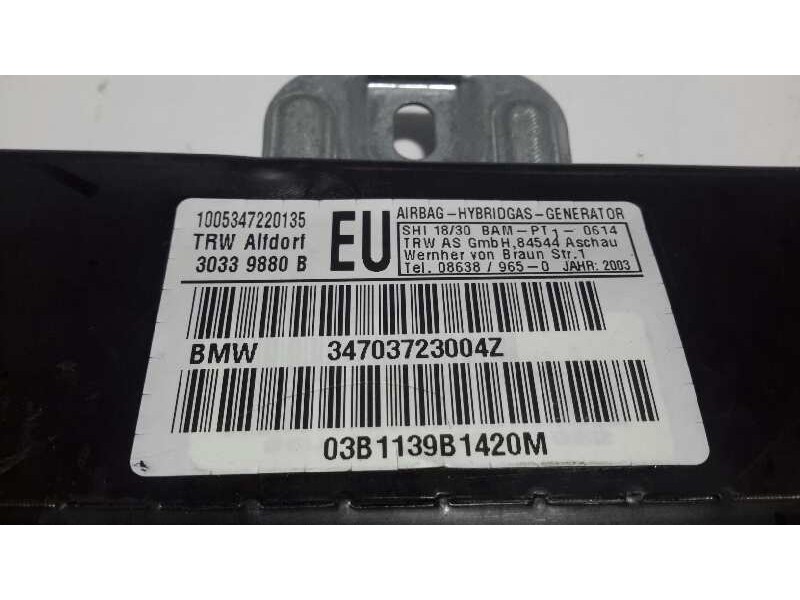 Recambio de airbag lateral delantero derecho para bmw serie 3 berlina (e46) referencia OEM IAM 34703723004Z 30339880B 