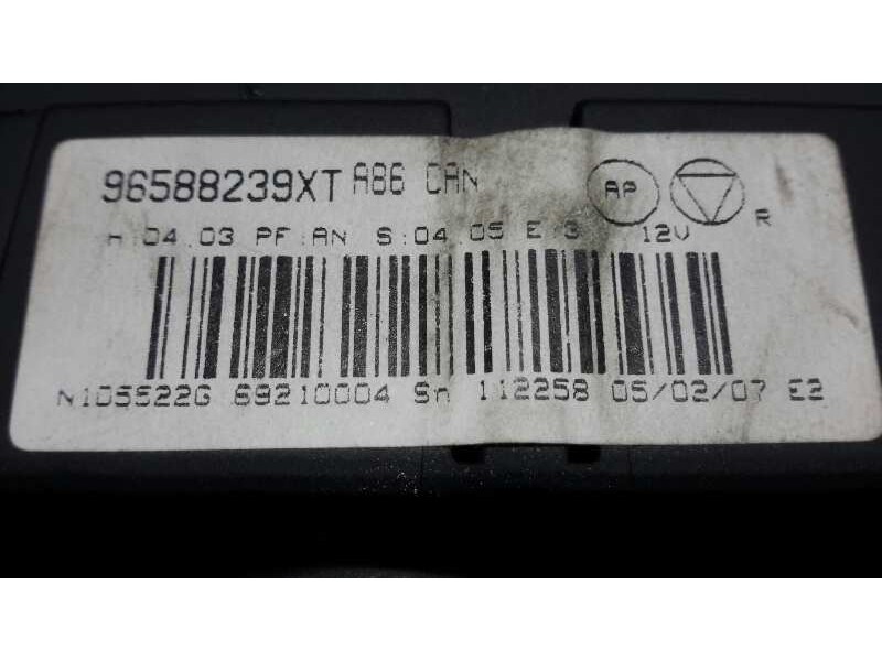 Recambio de mando climatizador para citroën c3 1.4 e-hdi fap referencia OEM IAM 96588239XT  
