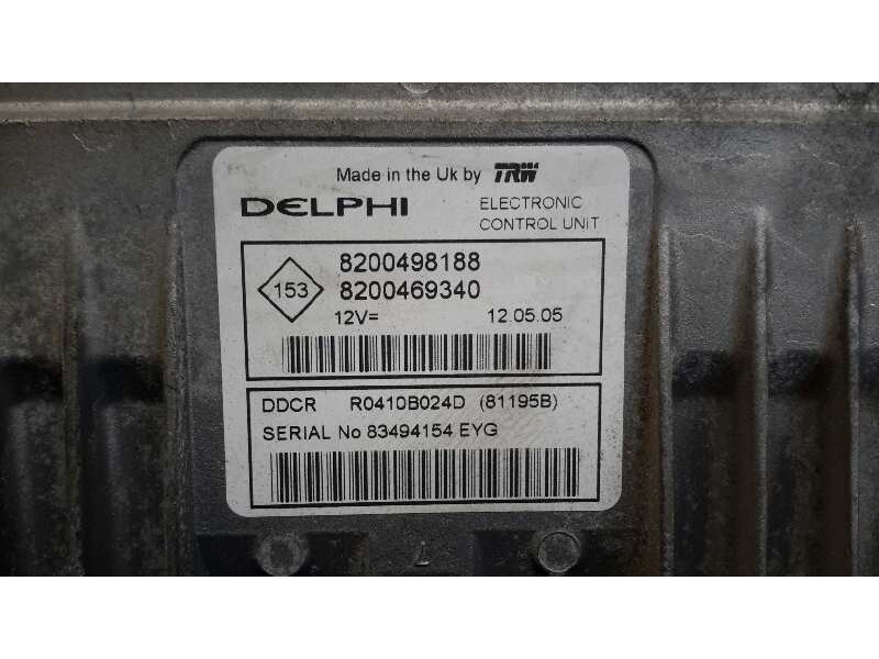 Recambio de centralita motor uce para renault scenic ii 1.5 dci diesel referencia OEM IAM 8200498188  8200469340