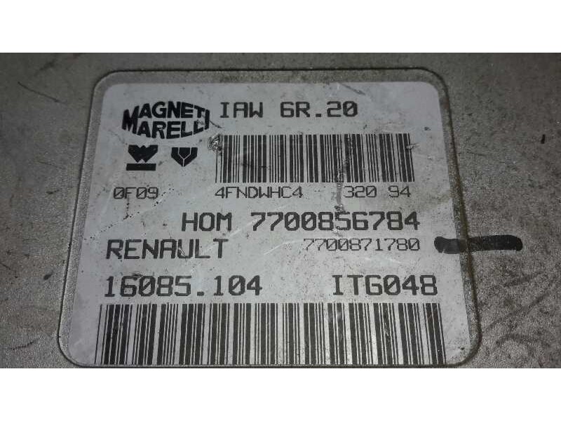 Recambio de centralita motor uce para renault twingo (co6) 1.3 cat referencia OEM IAM 7700871780 IAW6R20 7700856784