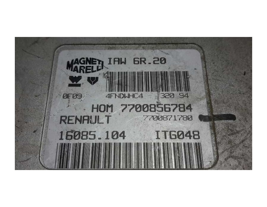 Recambio de centralita motor uce para renault twingo (co6) 1.3 cat referencia OEM IAM 7700871780 IAW6R20 7700856784