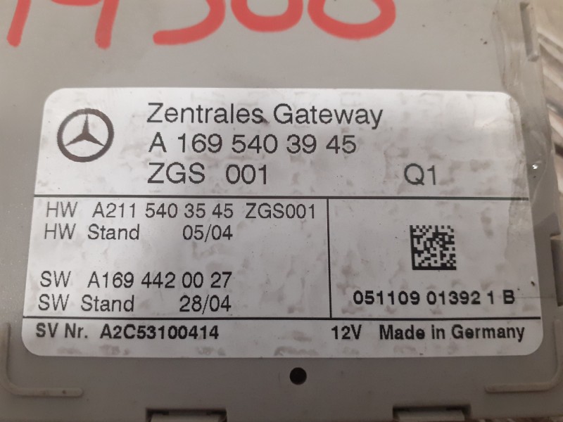Recambio de modulo electronico para mercedes-benz clase a (w169) a 160 cdi (169.006) referencia OEM IAM A1695403945 A1694420027 