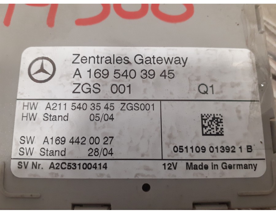 Recambio de modulo electronico para mercedes-benz clase a (w169) a 160 cdi (169.006) referencia OEM IAM A1695403945 A1694420027 
