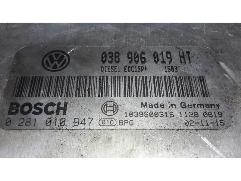 Recambio de centralita motor uce para seat ibiza (6l1) 1.9 tdi referencia OEM IAM 0281010947 EDC15P+ 038906019HT