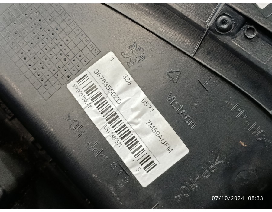 Recambio de guarnecido puerta trasera izquierda para peugeot 2008 (--.2013) 1.2 12v e-thp referencia OEM IAM 96763550ZD  