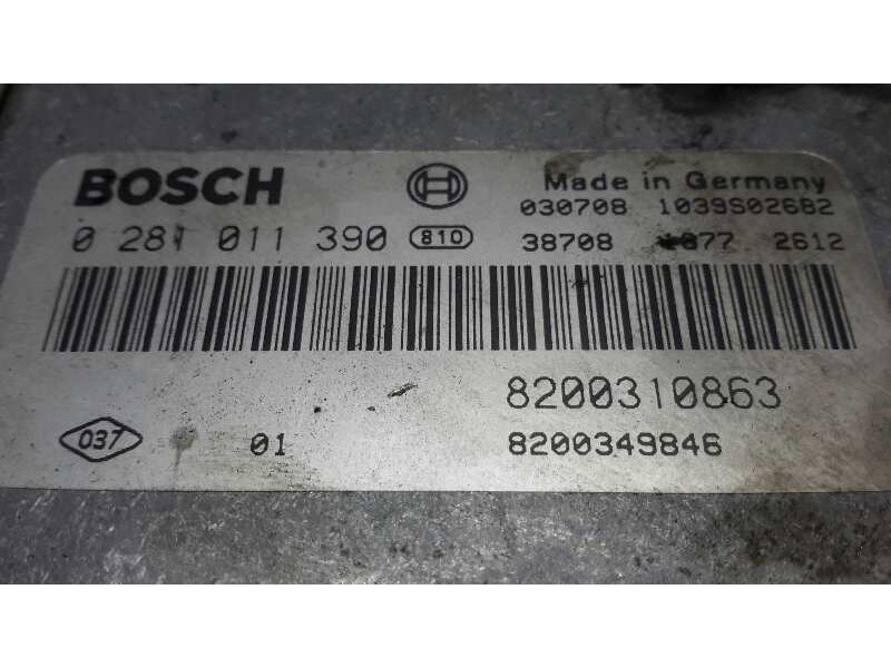 Recambio de centralita motor uce para renault megane ii berlina 5p referencia OEM IAM 0281011390 8200349846 8200310863