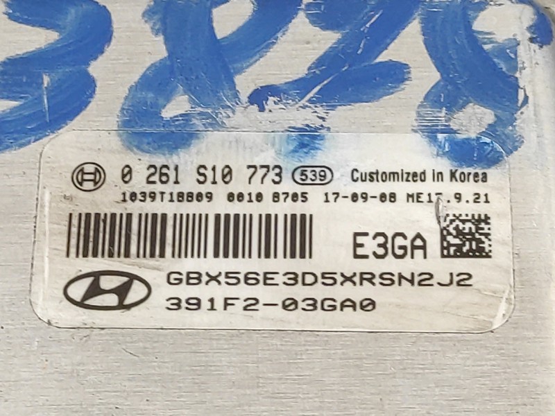 Recambio de centralita motor uce para hyundai i20 1.2 16v cat referencia OEM IAM 0261S10773  391F203GA0