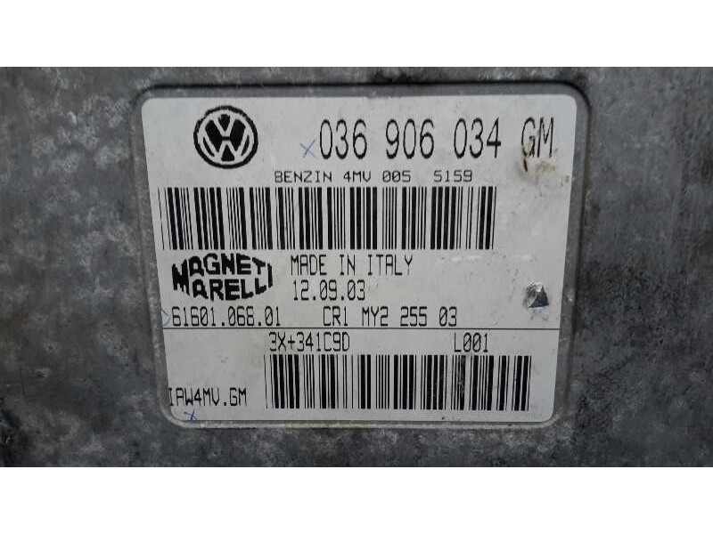 Recambio de centralita motor uce para seat ibiza (6l1) referencia OEM IAM 036906034GM IAW4MVGM 6160106801