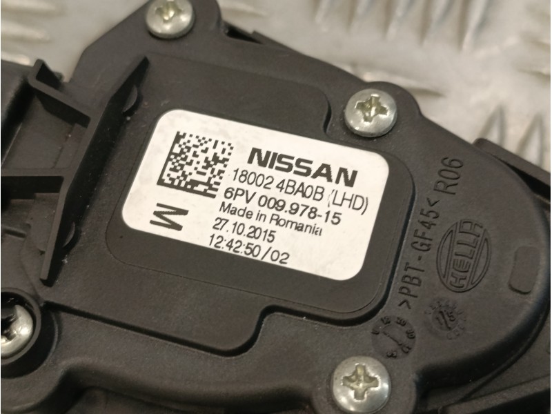 Recambio de pedal acelerador para nissan qashqai (j11) 1.6 dci turbodiesel cat referencia OEM IAM 180024BA0B  6PV00997815