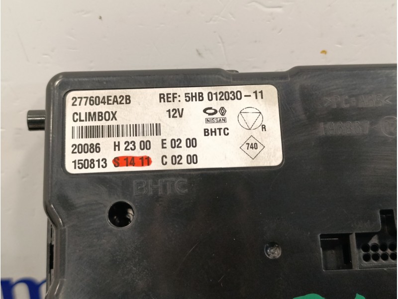 Recambio de centralita calefaccion para nissan qashqai (j11) 1.6 dci turbodiesel cat referencia OEM IAM 277604EA2B  5HB01203011