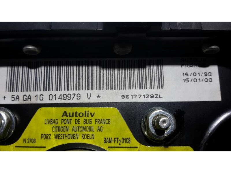 Recambio de airbag delantero izquierdo para citroën saxo referencia OEM IAM 96177129ZL  