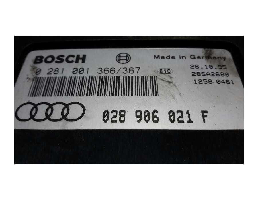 Recambio de centralita motor uce para audi a4 berlina (b5) 1.9 tdi referencia OEM IAM 0281001366  028906021F