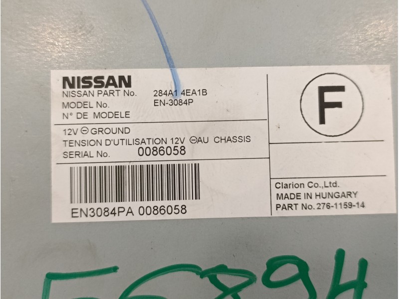 Recambio de modulo electronico para nissan qashqai (j11) 1.6 dci turbodiesel cat referencia OEM IAM 284A14EA1B  