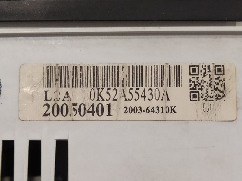 Recambio de cuadro instrumentos para kia carnival ii 2.9 crdi cat referencia OEM IAM 0K52A55430A  200364310K