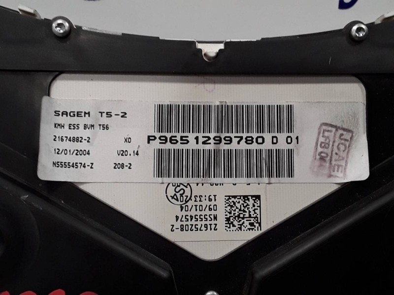 Recambio de cuadro instrumentos para peugeot 307 cc (s1) sport referencia OEM IAM P9651299780D 216518703 216748822