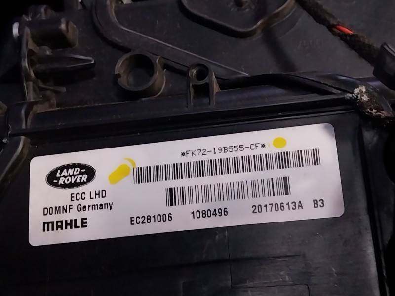 Recambio de calefaccion entera normal para land rover discovery sport referencia OEM IAM FK7219B555CF EC281006 FA992003