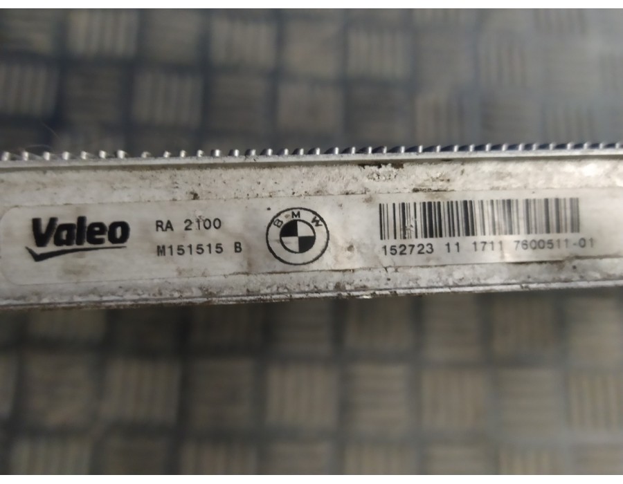 Recambio de radiador agua para bmw serie 3 touring (f31) 2.0 turbodiesel referencia OEM IAM M151515B 760051101 RA2100