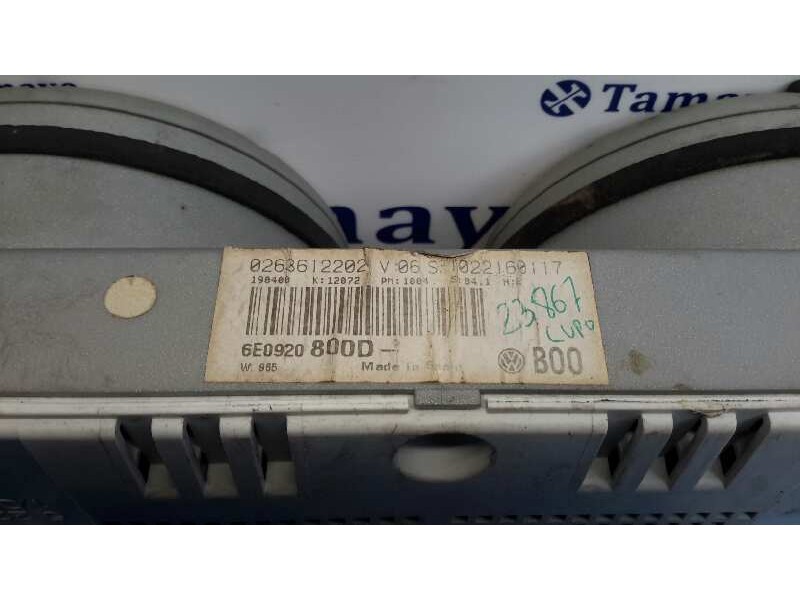 Recambio de cuadro instrumentos para volkswagen lupo (6x1/6e1) referencia OEM IAM 0263612202  6E0920800D