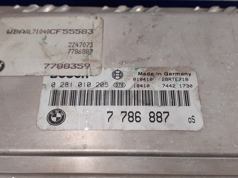 Recambio de centralita motor uce para bmw serie 3 coupe (e46) 2.5 24v cat referencia OEM IAM 0281010205 28RTE718 7786887