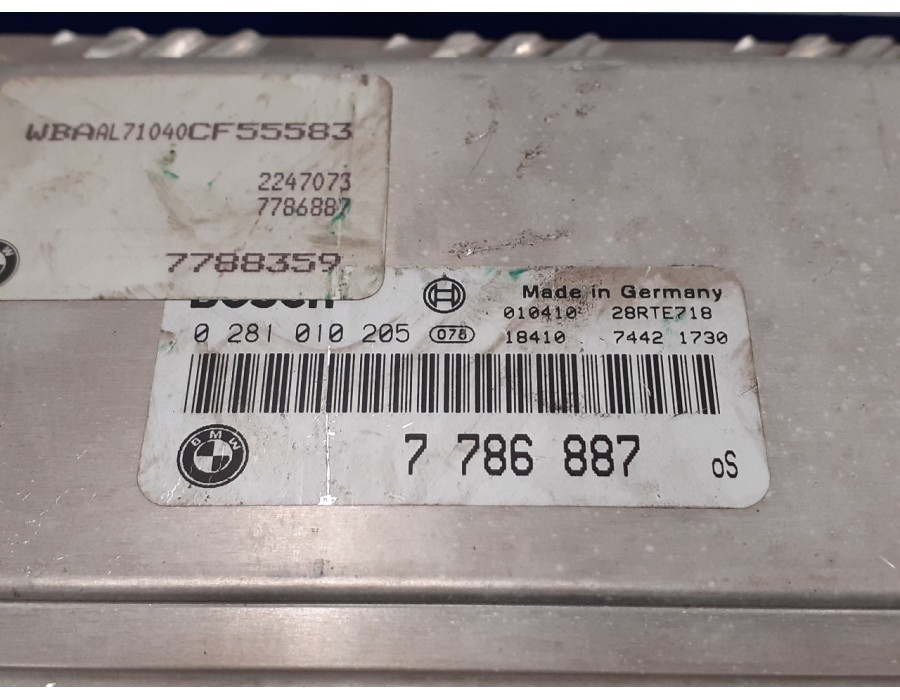 Recambio de centralita motor uce para bmw serie 3 coupe (e46) 2.5 24v cat referencia OEM IAM 0281010205 28RTE718 7786887