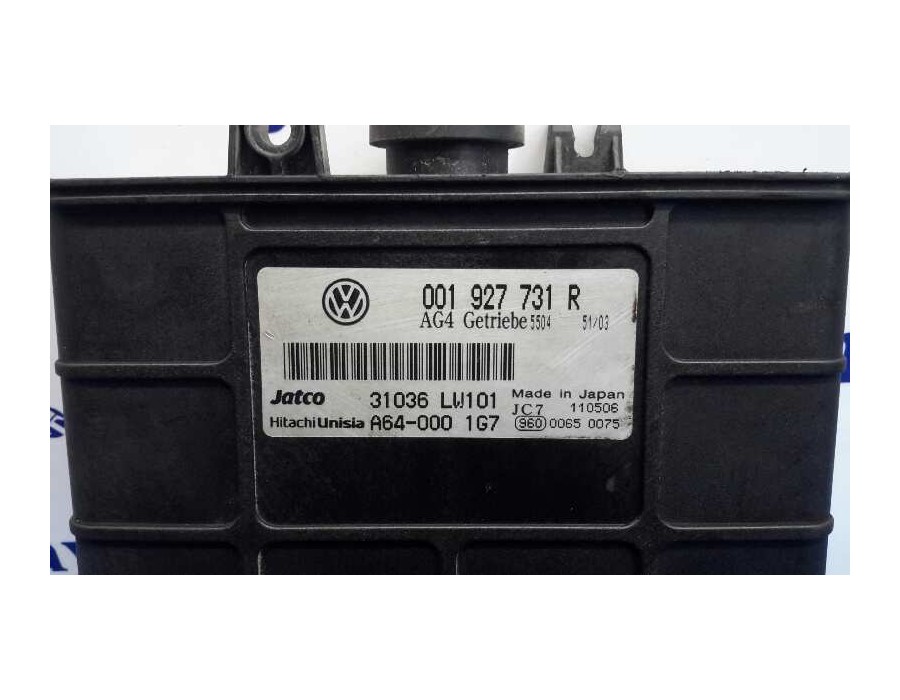 Recambio de centralita motor uce para seat ibiza (6l1) 1.4 16v referencia OEM IAM 001927731R A640001G7 31036LW101