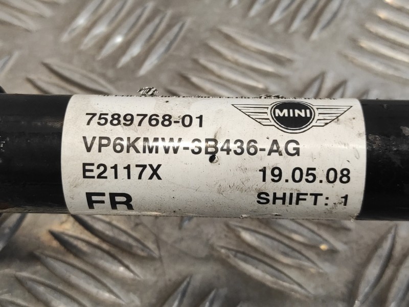 Recambio de transmision delantera derecha para bmw mini (r56) 1.6 16v cat referencia OEM IAM 758976801  VP6KMW3B436AG