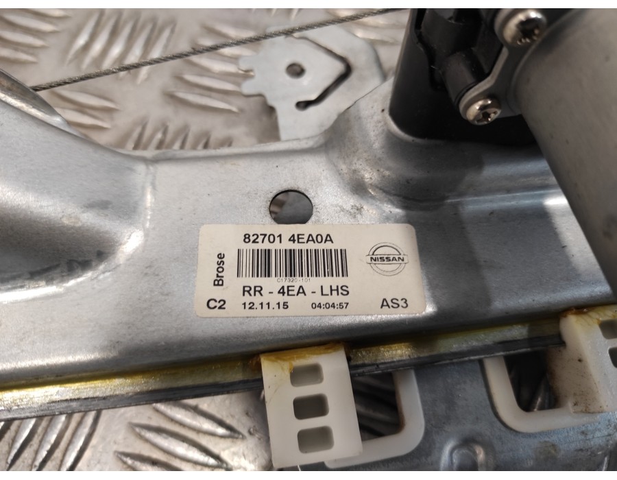 Recambio de elevalunas trasero izquierdo para nissan qashqai (j11) 1.6 dci turbodiesel cat referencia OEM IAM 827014EA0A  C17690