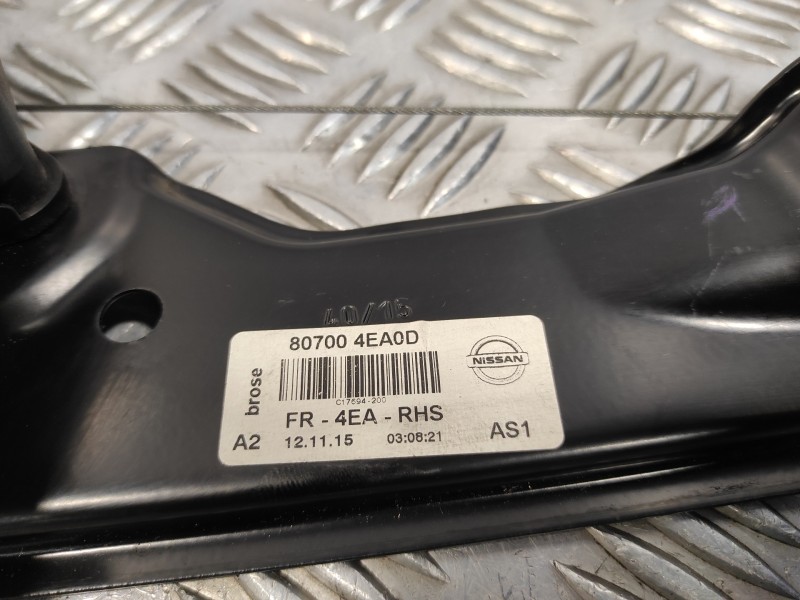 Recambio de elevalunas delantero derecho para nissan qashqai (j11) 1.6 dci turbodiesel cat referencia OEM IAM 807004EA0D  