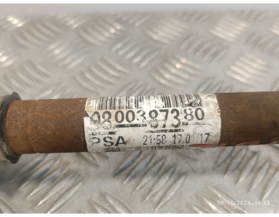 Recambio de transmision delantera izquierda para peugeot 2008 (--.2013) 1.2 12v e-thp / puretech referencia OEM IAM 9800387380  