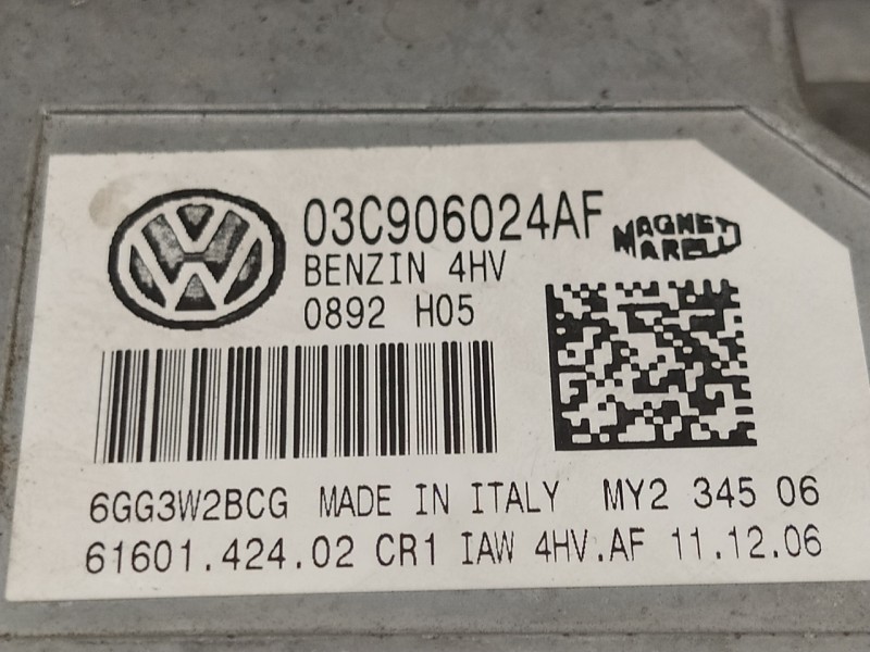 Recambio de centralita motor uce para seat ibiza (6l1) 1.4 16v referencia OEM IAM 03C906024AF  
