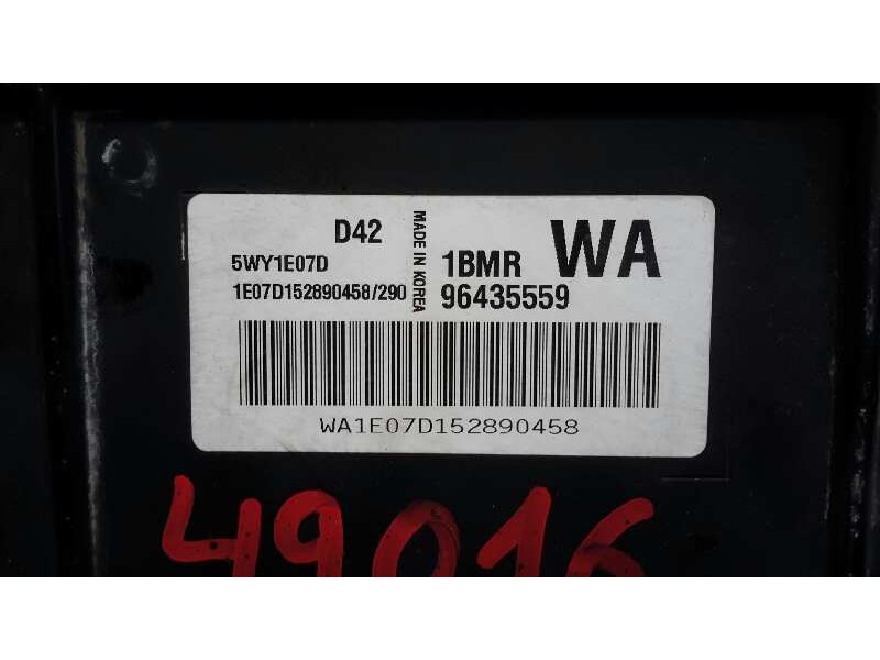 Recambio de centralita motor uce para chevrolet kalos 1.2 cat referencia OEM IAM 96435559  5WY1E07D