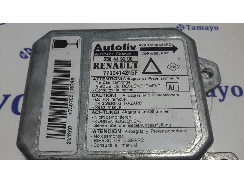 Recambio de centralita airbag para renault laguna (b56) 2.0 referencia OEM IAM 550449200  7700414215F