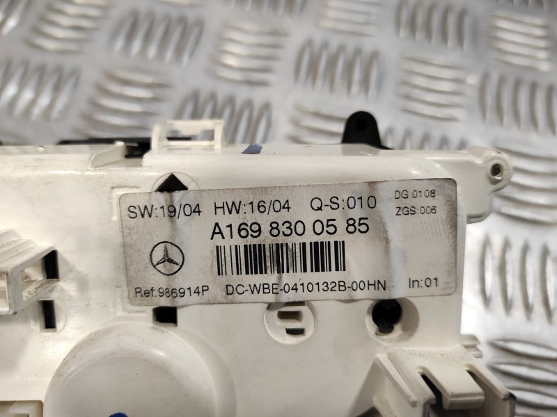 Recambio de mando climatizador para mercedes-benz clase a (w169) 2.0 cdi cat referencia OEM IAM A1698300585  