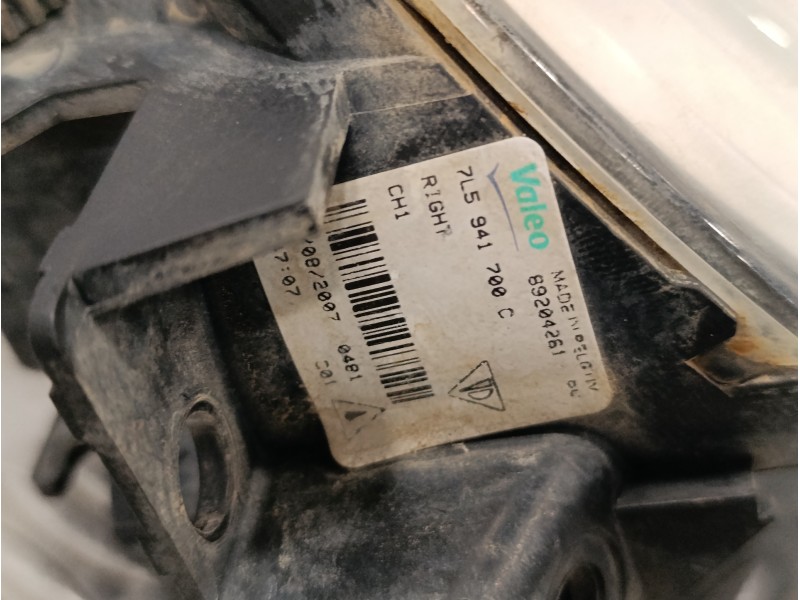 Recambio de faro antiniebla derecho para volkswagen touareg (7l6) 2.5 tdi dpf referencia OEM IAM   