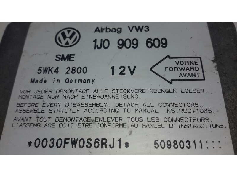Recambio de centralita airbag para volkswagen golf iv berlina (1j1) referencia OEM IAM 1J0909609  5WK42800