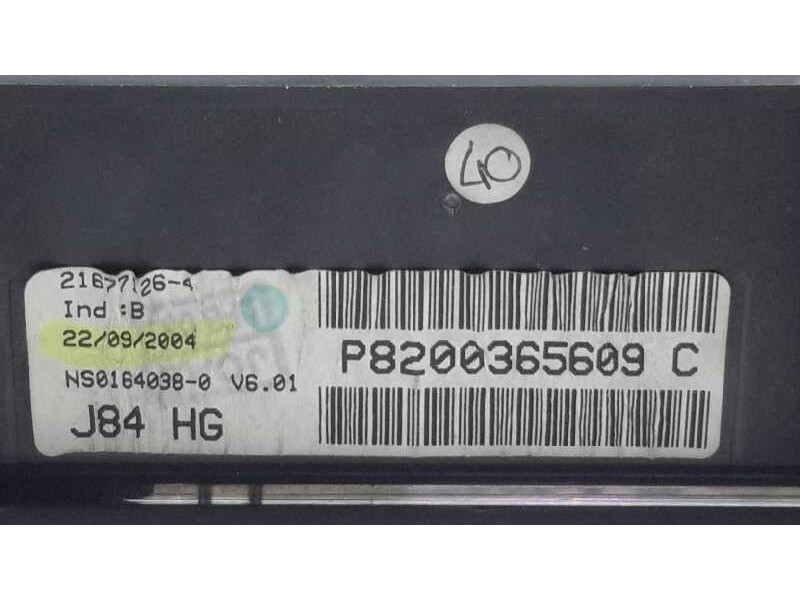 Recambio de cuadro instrumentos para renault scenic ii grand exception referencia OEM IAM P8200365609C  
