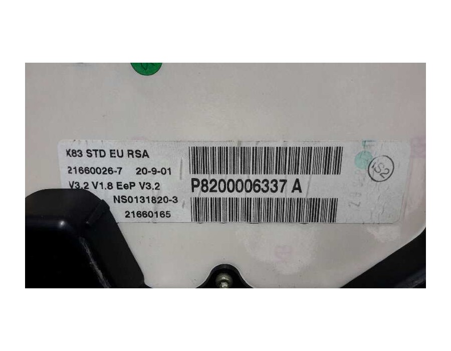 Recambio de cuadro instrumentos para renault trafic caja cerrada (ab 4.01) l1h1 2,90t caja cerrada, corto referencia OEM IAM P82