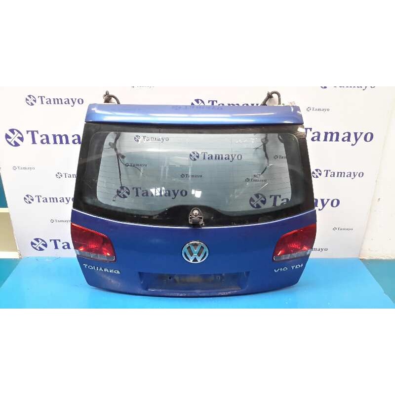 Recambio de porton trasero para volkswagen touareg (7la) 5.0 v10 tdi cat (ayh) referencia OEM IAM   AZUL PLATA