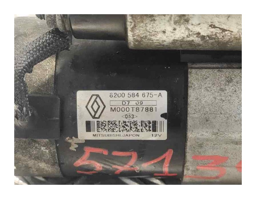Recambio de motor arranque para renault kangoo (f/kc0) 1.5 dci diesel referencia OEM IAM 8200584675A  M000T87881