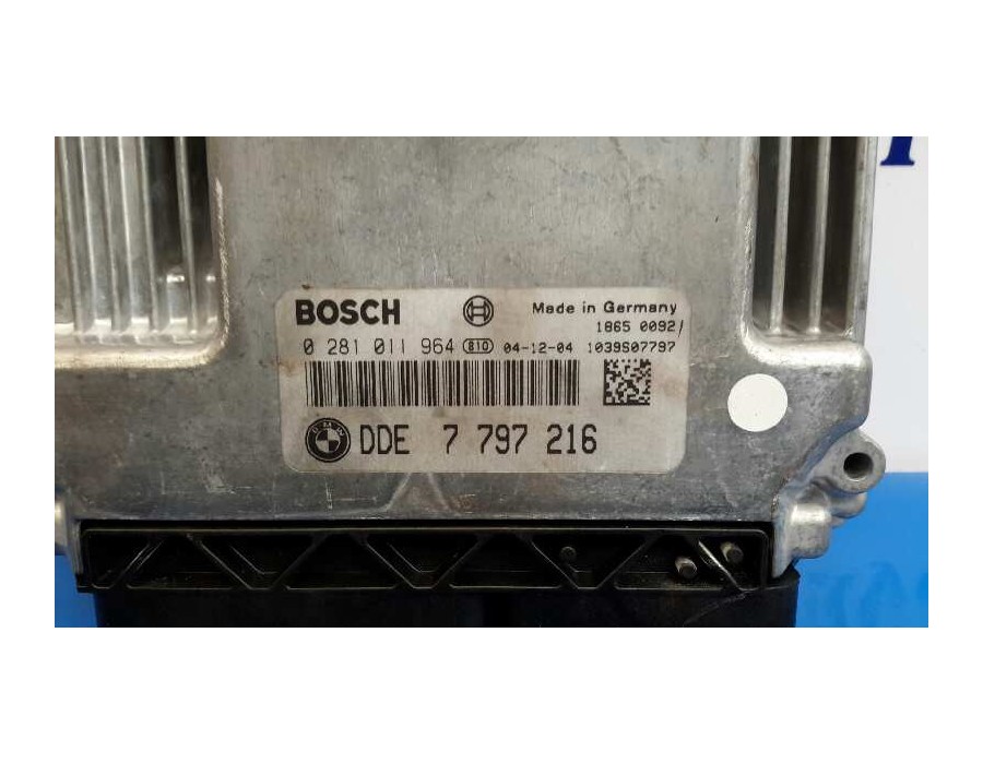 Recambio de centralita motor uce para bmw serie 1 berlina (e81/e87) 2.0 16v diesel referencia OEM IAM 0281011964 7797216 DDE7797