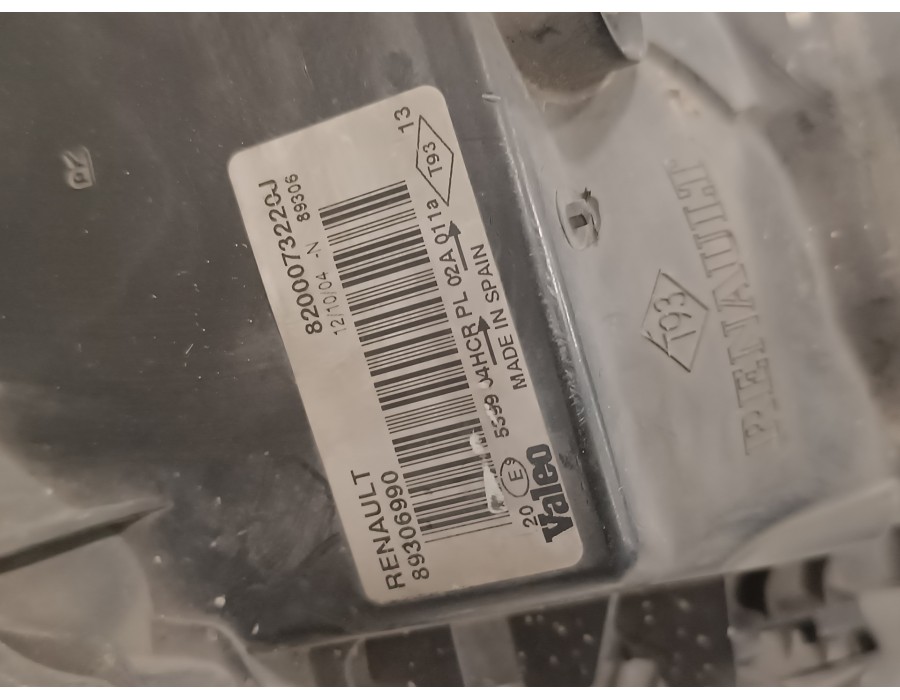 Recambio de faro izquierdo para renault megane ii classic berlina 1.9 dci diesel referencia OEM IAM 8200073220J  89306990