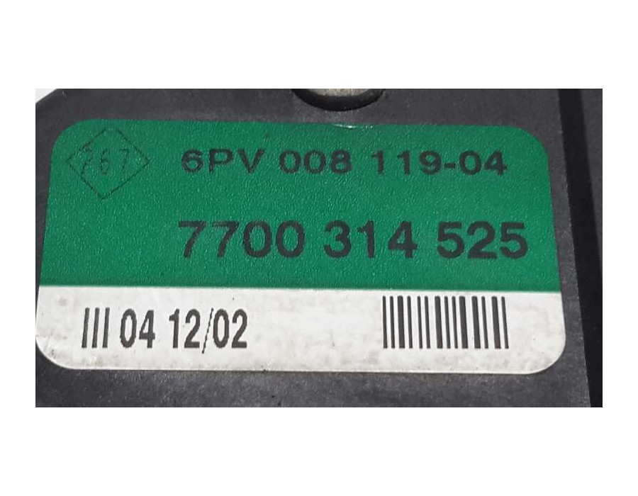 Recambio de potenciometro pedal para renault master ii phase 2 caja cerrada 2.5 diesel referencia OEM IAM 7700314525  6PV0081190