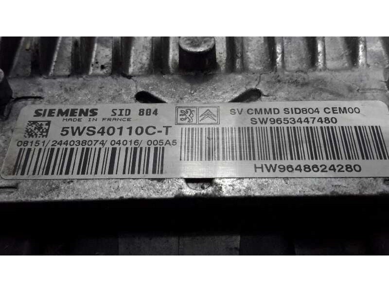 Recambio de centralita motor uce para citroën c3 1.4 hdi x referencia OEM IAM 5WS40110CT SID804 9653447480