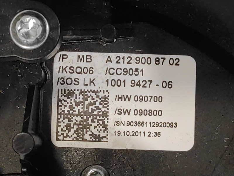 Recambio de anillo airbag para mercedes-benz clase e (w212) lim. 3.0 cdi cat referencia OEM IAM A2129008702  