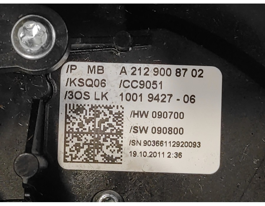 Recambio de anillo airbag para mercedes-benz clase e (w212) lim. 3.0 cdi cat referencia OEM IAM A2129008702  