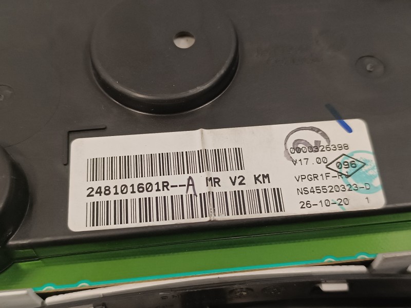 Recambio de cuadro instrumentos para dacia lodgy 1.6 cat referencia OEM IAM 248101601R  248101601RA